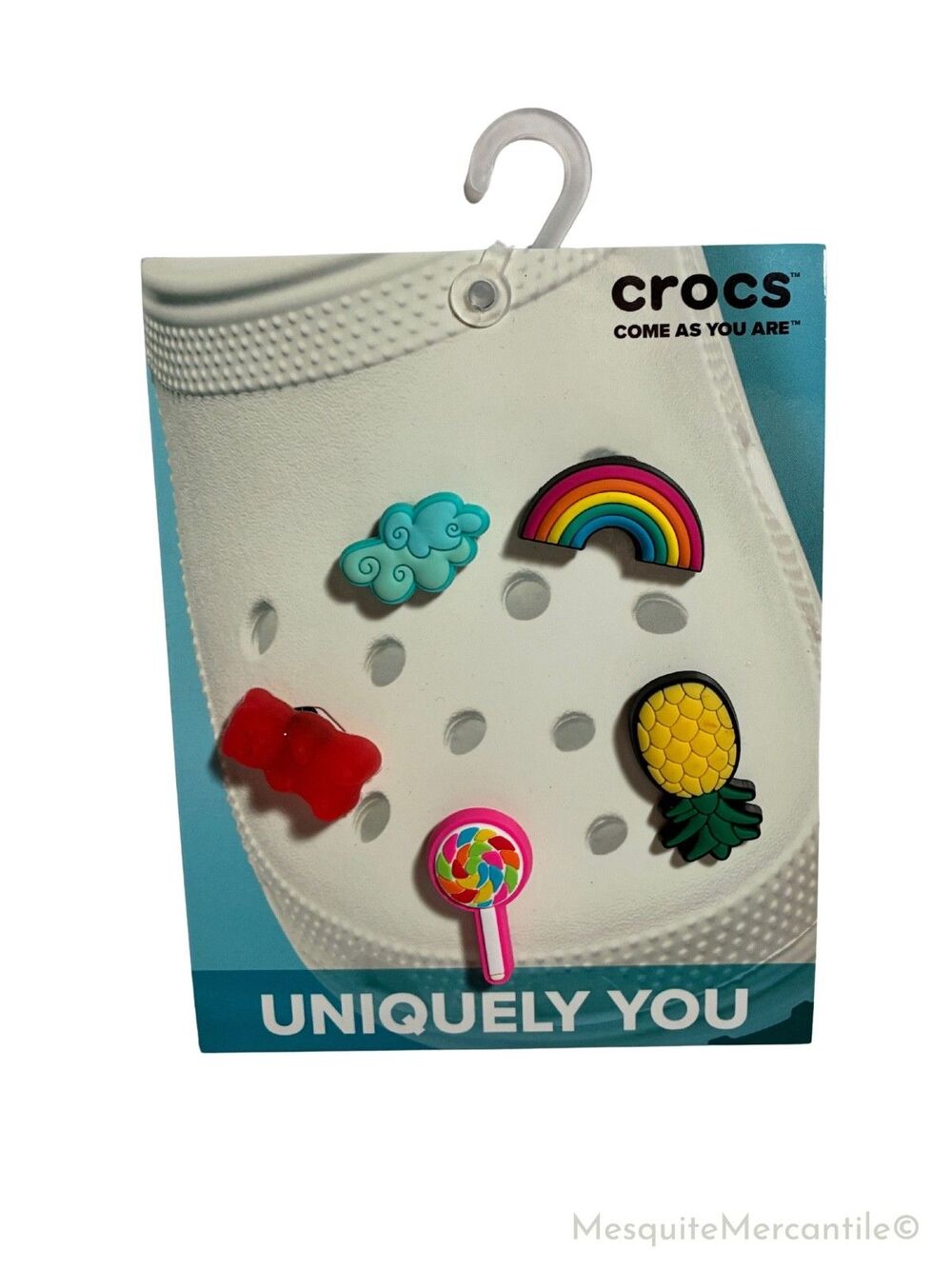 Crocs Jibbitz Charms Happy Candy 5Pack Rainbow Pineapple Lollipop Gummy Bear NWT